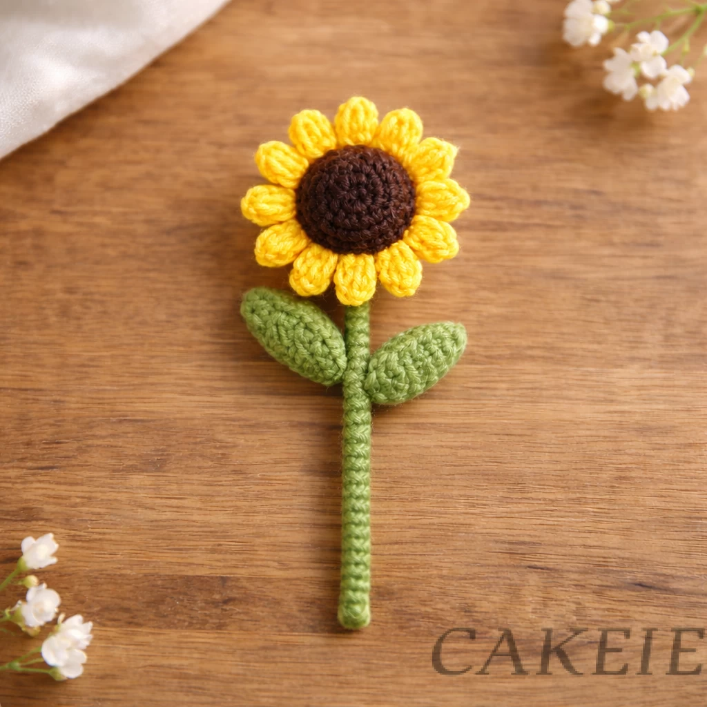 Crochet Sunflower Stick